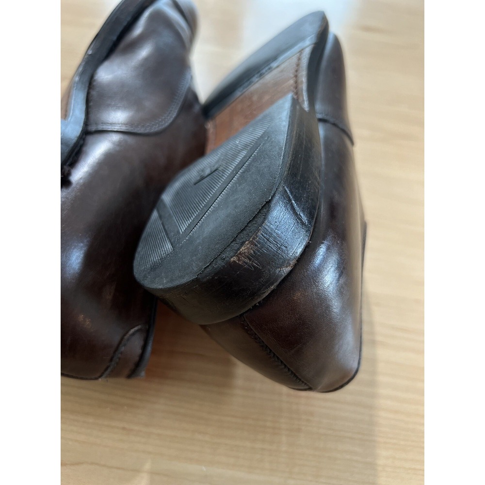 Allen Edmonds Clifton Brown Leather Oxford Shoes 5845 Mens Size 9.5 DAMAGED - Picture 4 of 5